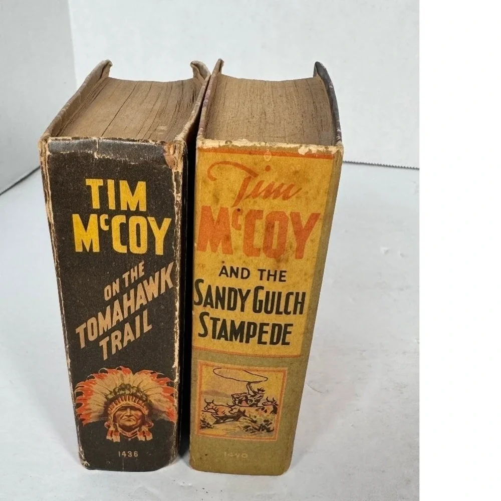 Tim McCoy Big Little Book Lot Tomahawk Trail 1937 Sandy Gulch Stampede 1939